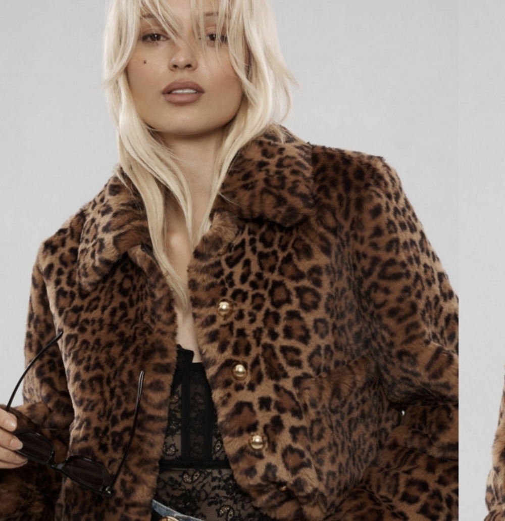 NWT Anthropologie Maeve Faux Fur Jacket Medium Sold Out!